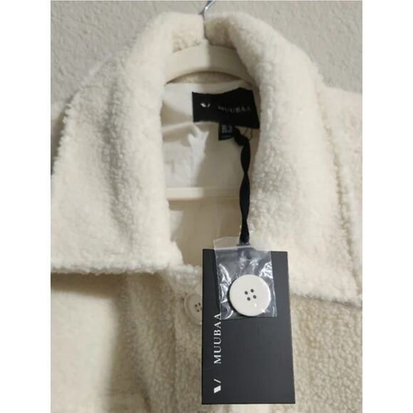 Muubaa NWT Portia Longline Faux Fur Shacket Women’s - Picture 3 of 7